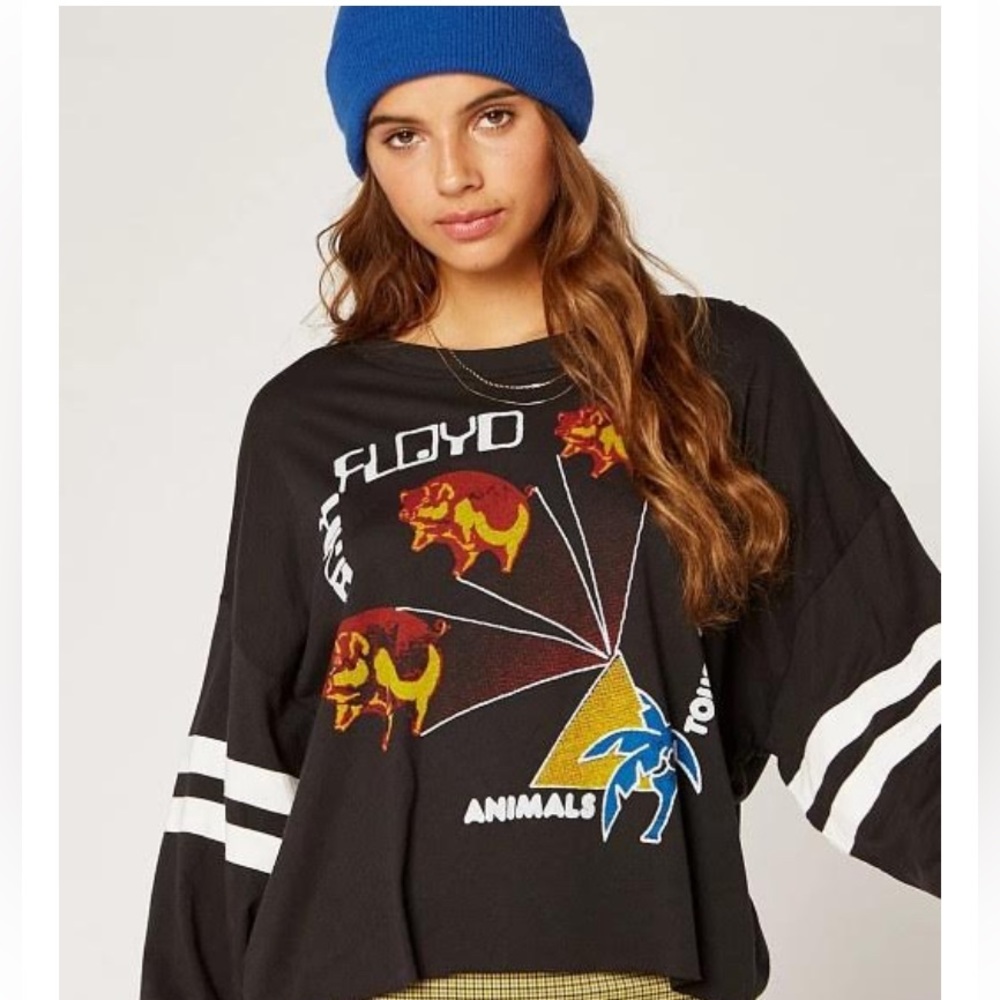 DAYDREAMER Pink Floyd Animals Tour Varsity Long Sleeve Tee